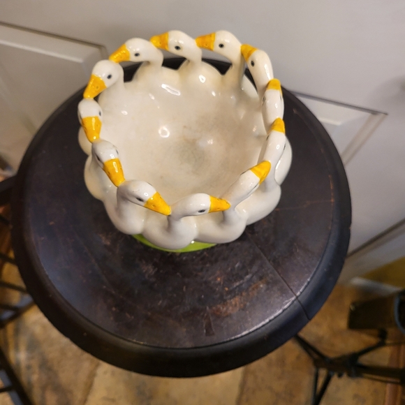 Vienna Art Ceramics Art Nouveau Bowl 'Geese Roundelay' by Michael Mörtl,… - Picture 3 of 17